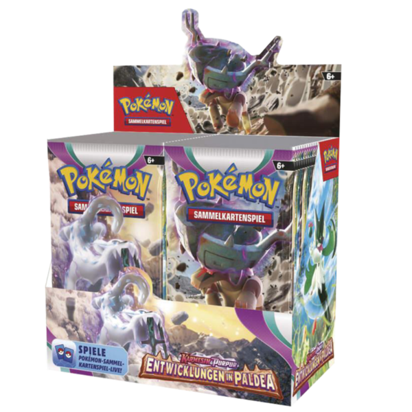 Pokémon Karmesin & Purpur Entwicklungen in Paldea Booster Display deutsch 36er
